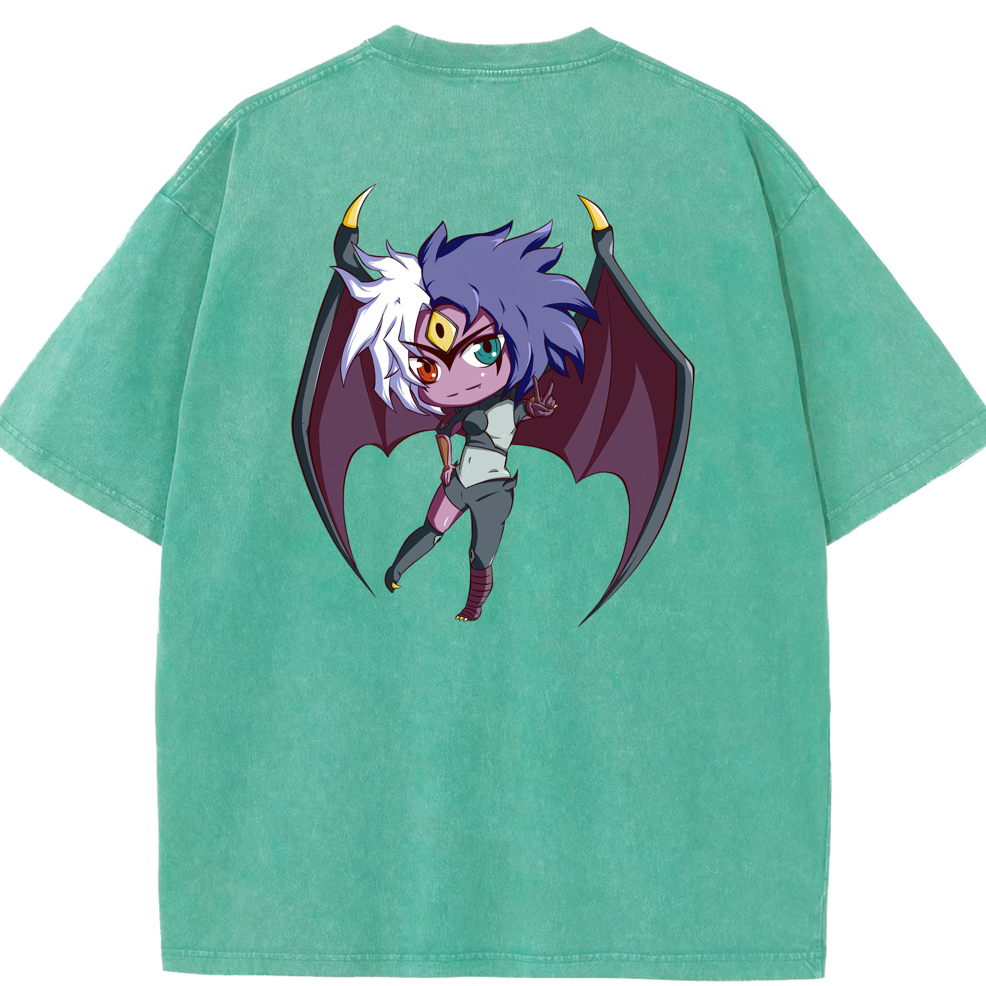 （画像用） 遊☆戯☆王 Yu-Gi-Oh! 綿100% ヴィンテージ風 半袖Tシャツ（背面プリント）